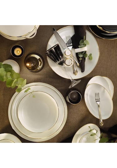 Koleksiyon Evaliza Shiny Alto Gold 60 Parça Yemek Takımı Diğer