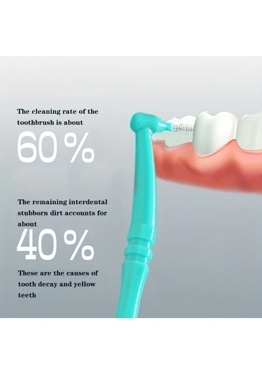 Willowhaven 10 Adet L Şekilli Diş Arası Fırçası - Sarı Paket Oral Temizlik Ve Leke Çıkarıcı