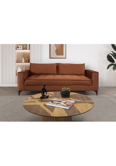 Cosmo Üçlü Koltuk Turuncu