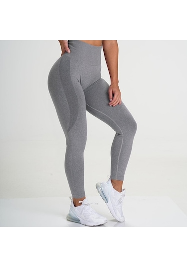 Tongxida Kadın Yüksek Bel Fitness Taytları, Push Up Spor Kayısı Renkli, 22 Renk Seçenekleri Ten Rengi