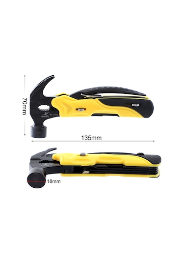 Rdeer Rt-2345 Çok Amaçlı Pense Katlanır Bıçak Açık Hava Ev Acil Durum Aracı