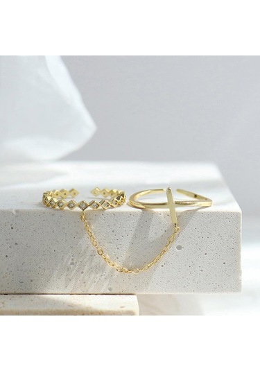 Altın Tancise Klasik 925 Ayar Gümüş Zirkon Yüzük Bayanlar Takı Düğün Promise Parti Hediye Altın