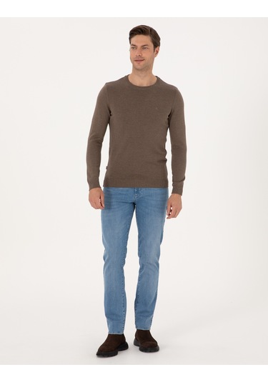 Pierre Cardin Erkek Vizon Kazak /triko 50315509-vr174 Vizon