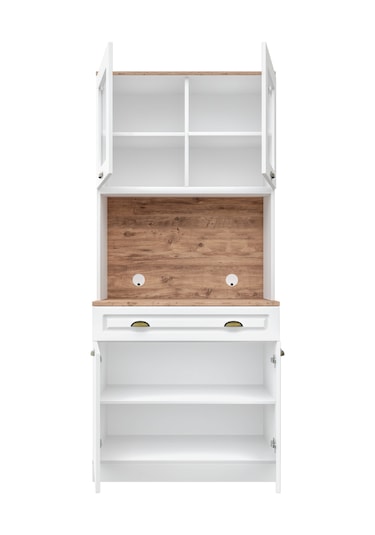 Gözde 2 Kapaklı Kahve Köşesi 93 Cm Mdf Led Aydınlatmalı