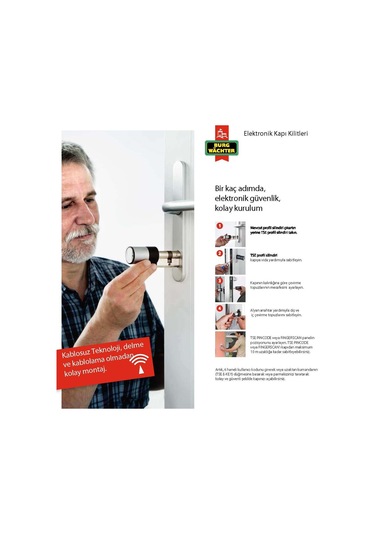 Şifreli Kapı Kilidi Herçeşit Daire Çelik Kapısına Uyumludur.