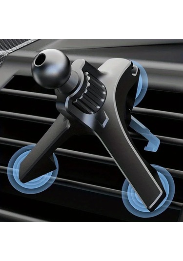 Snapbuy 17mm Top Kafa Araç Telefon Tutucu - Manyetik Sabitleme Kıskacı - Hava Çıkış Kelepçesiblack Black
