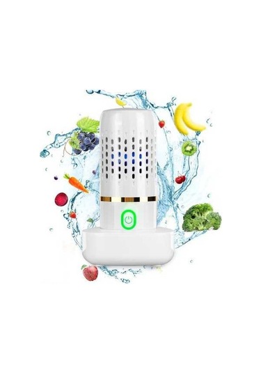 Besthome1 Gezici Meyve Sebzeyi Temizleyici - Etkili, Taşınabilir Usb Şarjlı Beyaz Beyaz