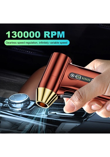 130000 Rpm Mini Turbo Jet Fan Tip-c Şarj Fırçasız Motor El Kanal Fanı Hava Red