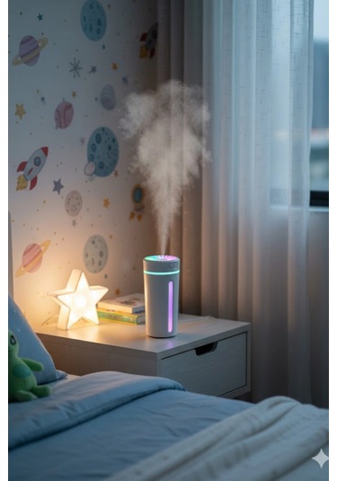 Blackbird Kt-h04 Beyaz Oto İçi Ofis Ev Hava Nemlendirici Işıklı Buhar Koku Makinası