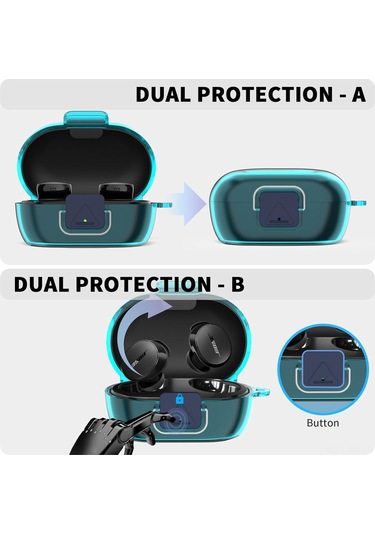 Folinda Bose Quietcomfort Kulaklık Kılıfı: Yumuşak Tpu, Temizlik Seti, Karabiner Ve Askı İçeren, Şarj Portu Erişimi Sağlayan Koruyucu Kılıf Diğer