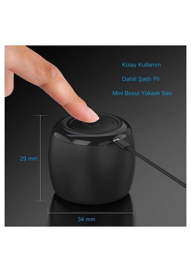 Yenilzd Ses Bombası Mini Bluetooth Hoparlör Mini Boyut Yüksek Se