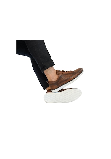 Voyager M012 Taba Hakiki Yumuşak Deri Erkek Ayakkabı Taba