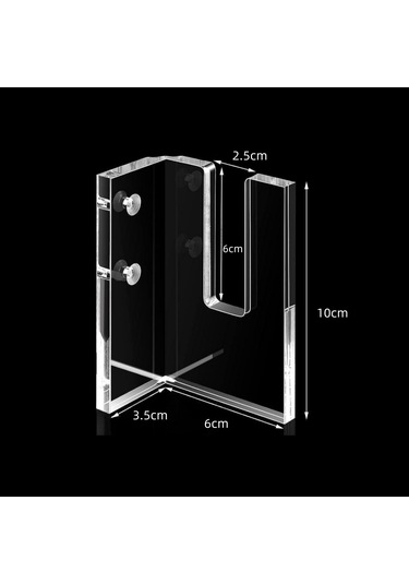Sones 2 Çift Yx028-2 Kaykay Duvara Monteli Ekran Tutucu Şeffaf