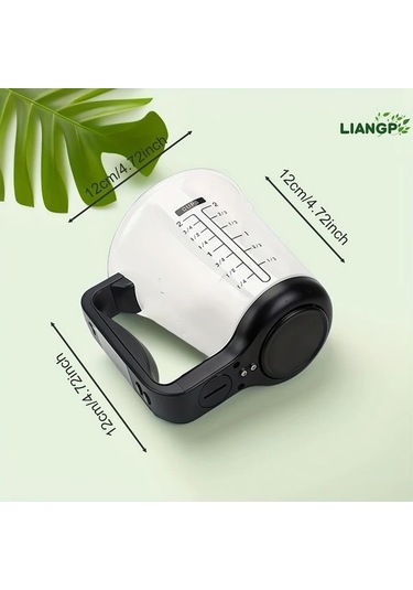 Fastbuy Wangxi Siyah Hamur Malzemeleri Tartmak Için Lcd Ekranli Mutfak Olcu Kupasi Siyah Siyah