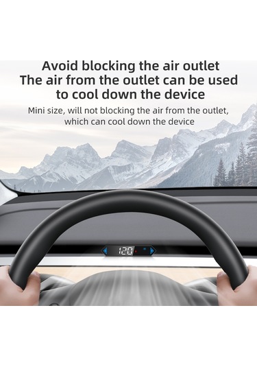 Maiyame Tesla Model 3/y 2019+ Uygun Abs Hud Ekranı - Hız/vites/sinyal/pil Seviyesi/kapı/kemer Uyarısı Gösterimi