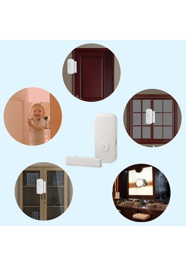 Tenfowee Tuya Zigbee Akıllı Kapı Pencere Sensörü: Uzaktan Kontrol, Düşük Enerji Tüketimi, Kolay Kurulum Beyaz