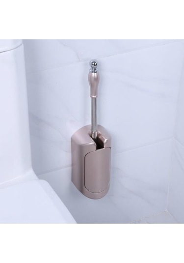 Paslanmaz Çelik Tuvalet Fırçası Tutucu Seti Ev Otel Banyo Temizleme Aracı Oto Açık Yakın Tutucu Ayrılabilir Plastik Fırça Kafası Tuvalet Fırçası Tutucular Antik