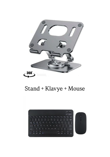 Doogee T40 Pro 12'' Uyumlu Stand Klavye Ve Mouse Set