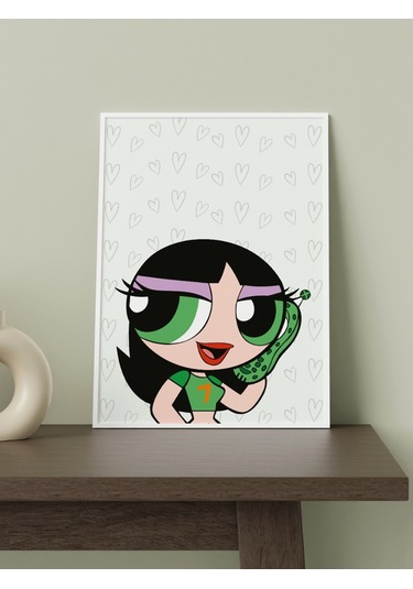 Powerpuff Girls Tasarımlı 24 33 Cm 350 Gr. Kuşe Kağıt Poster 7ytk