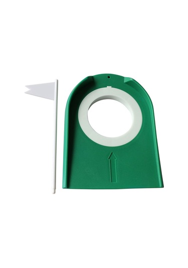 Qingmipy Ayarlanabilir Delikli Golf Put Eğitim Kupası, İç Ve Dış Mekanlar İçin Taşınabilir Golf Pratik Seti, Yeşil Yeşil