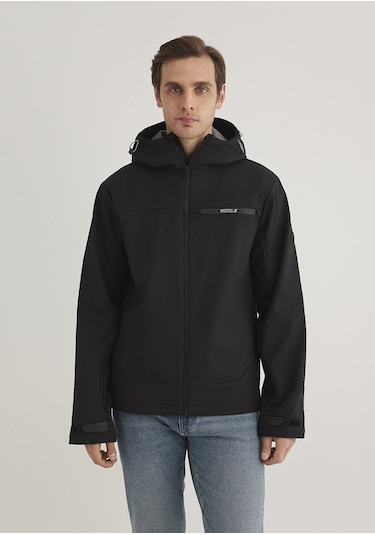 Mavi - Kapüşonlu Siyah Ceket 0110357-900 Siyah