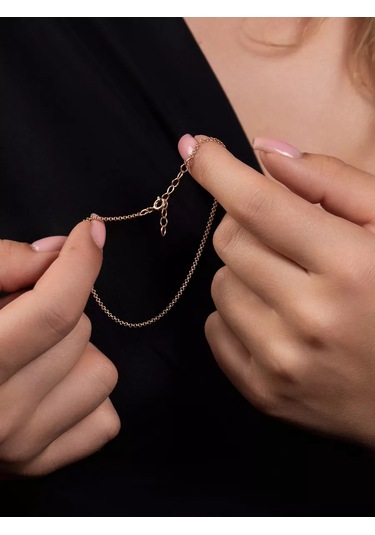 Lucente 925 Ayar Gümüş Bileklik Zincir 240716985 Altın