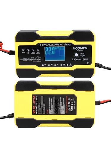 Akü Şarj Aleti 12v 24v Kuru Jel Akü Şarj Aleti