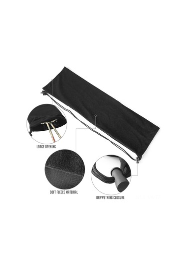 Vkemall Badminton Raketi Korumalı Çantası: Yumuşak Fleece Malzeme, Çekmecik Kapak Ve Ayarlanabilir Askı Kayışlı