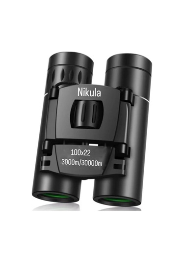 Nikula 100x22 Cepte Taşımalı Kauçuk Kaplama Profesyonel Mini Dürbün-3000m/30000m Çok Renkli