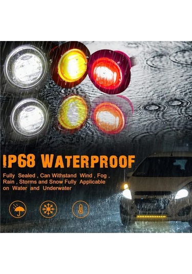Xianwen 10 Adet-12v Araba Yan Işık Seti 6 Renk