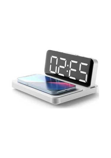 Trendooze Şarjlı Şarj Saat, Saat, Saat Kablosuz Kablosuz Elektronik Edilebilir Çalar Çalar Jy