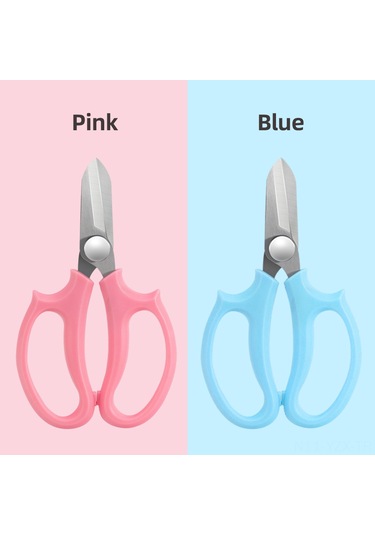 Yaozixa Mutfak Ve Bahçe İçin Çelik Kesici Seti - 5 Parça Mavi, Şekilli Yaprak Ve Çiçek Budama, Zeytin/ Biber Toplama, Ergonomik Kolu