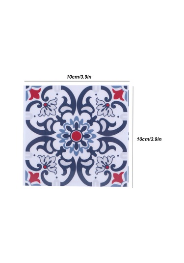 Shineyee 10 Adet 10x10cm Pvc Mutfak Banyo Zemin Duvar Sticker - Suya Dayanıklı, Yağa Dayanıklı, Kayganlık Engellici Dekoratif Duvar Yapıştırıcı Diğer