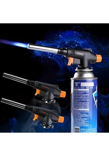 Trendooze Kamp İçin Profesyonel Rüzgara Dayanıklı Bütan Çakmak Gazlı Sobalar Siyah Gaojunshop01 Siyah