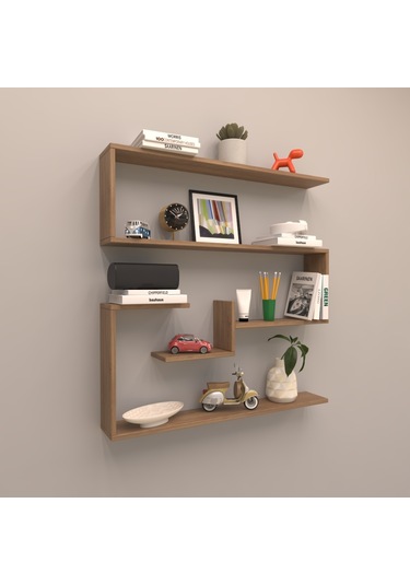 Rafkestir Agra Duvar Raf Set Kafkas Meşe ( Mat )