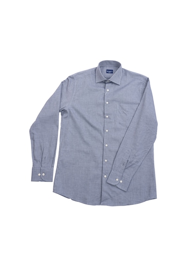Giant Minimalist Uzun Kol Regular Fit Erkek Gömleği - Günlük & İş Siyah