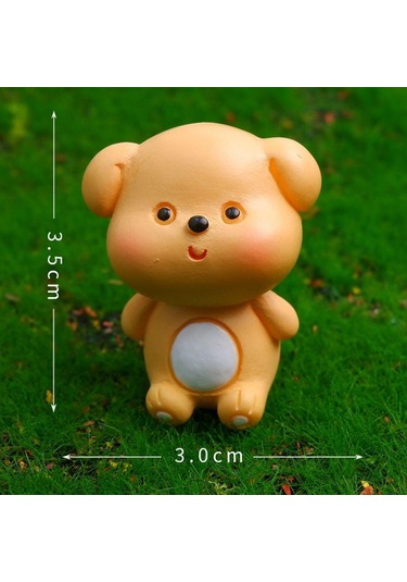 Reçine Mini Figürler Masaüstü Dekorasyonu Minyatür Heykel Yeni Reçine Süsler Bahçe Köpek