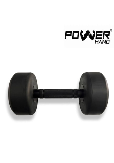 Powerhand 15 Kg Pro Black Series Profesyonel Kauçuk Dambıl