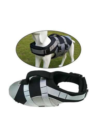 Suntek Yüzme Pet Supply Için Köpek Can Yeleği Xl-siyah