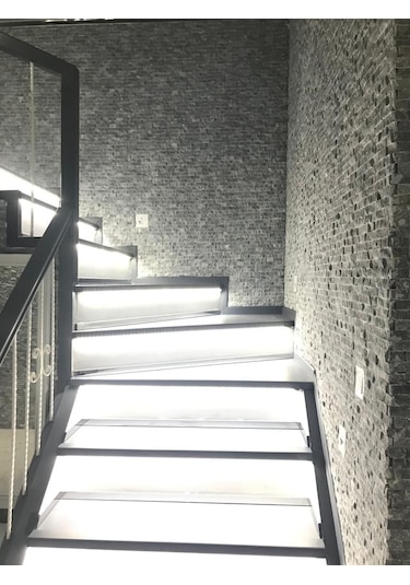 Füme Traverten Patlatma Mermer Doğal Taş Duvar Kaplama