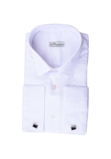 Cengiz İnler Kol Manşetli Erkek Slimfit Gömlek 001