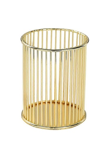 Ganzhoushop Kalemlik, Tel Metal Kalemlik, Kırtasiye Ve Masa Aksesuarları İçin Dekoratif Masa Depolama Düzenleyici Konteynerstil 3