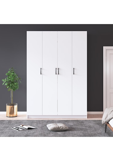 %100 Mdflam 4 Kapaklı Gardrop 120cm G-08