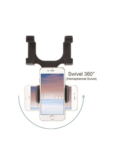 Besthome1 Arac Geri Görüs Telefon Tutucu, Navigasyon Uygun Siyah Abs Malzeme Kolay Kurulumlu Tutucu Diğer