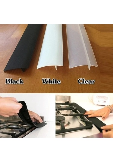 Xuweiwei Isıya Dayanıklı 2 Parça Beyaz Silikon Ocak Aralık Kapağı