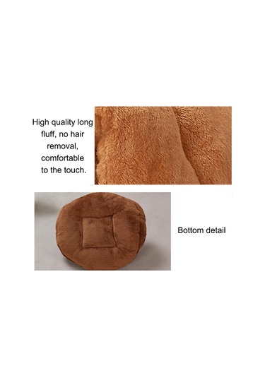 Sones Üçgen Kedi Kulübesi Sıcak Kalın Moğol Yurt Evcil Köpekler Kediler Evi Boyut: M, 40 40 30cm Koyu Kahve