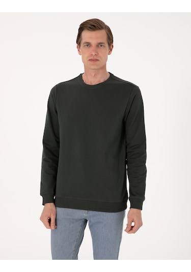 Pierre Cardin Erkek Koyu Yeşil Sweatshirt 50314054-vr079 Koyu Yeşil