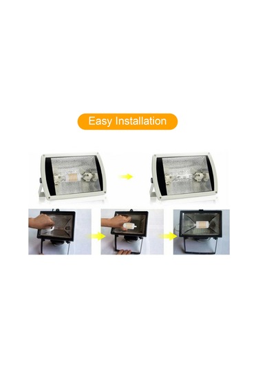 Fosenze R7s Tabanlı 75 Led Mısır Lambası, 220-240v 10w, Sürekli Dimmable, 360 Aydınlatma, Ip42 Su Geçirmez, Doğal Beyaz Işık