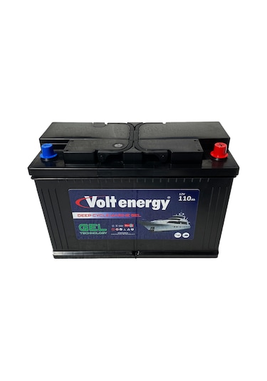 Volt Energy 12 V 110 Amper Deep Cycle Marin Jel Nanocarbon Akü