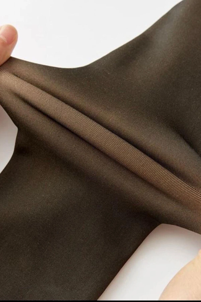 Nana & Mayka Moda Kadın Siyah İçi Polarlı Termal Külotlu Çorap Kışlık Peluşlu, Sıcak Tutan, Kalın Siyah